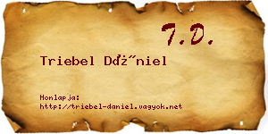 Triebel Dániel névjegykártya