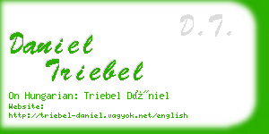 daniel triebel business card